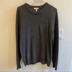 Gap Mens medium lambs wool sweater in heather grey